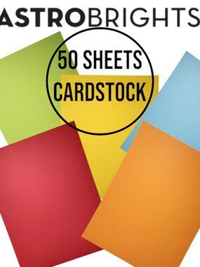 AstroBrights 50 Pages Sheets Yellow Cardstock Paper Invitation Cards Scrapbookin